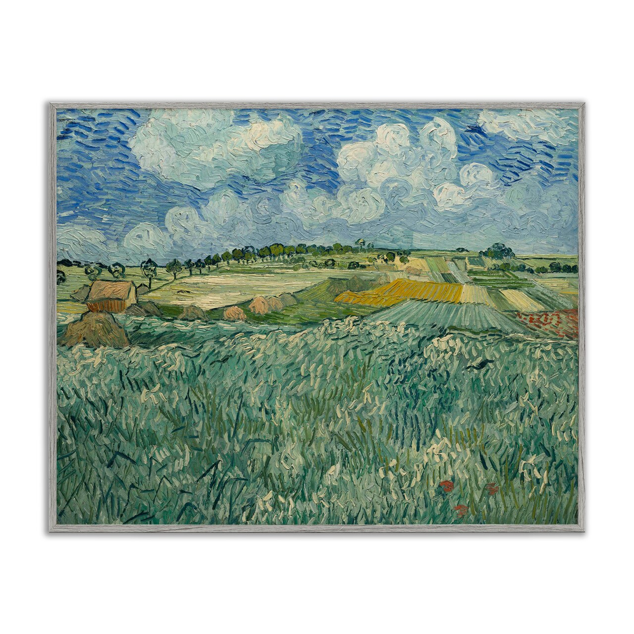 Stupell Industries Classical Van Gogh Farmland Framed Giclee Wall Art Design by one1000paintings